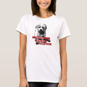 T-shirt longtemps gainé de marcheur de chien -