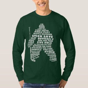 T-shirt longtemps gainé de typographie de gardien