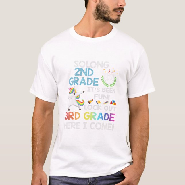 T-shirt Longue 2e année, attention 3e (Devant)