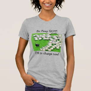 T-shirt Longue Agneau Perdu : Bo Peep QUIT!