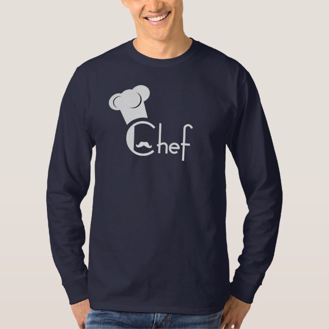 T-shirt Longue chemise de douille de CHEF (Devant)