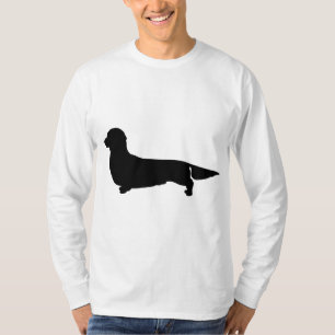 T-shirt Longue Cheveux Dachshunds Hommes Long Manches