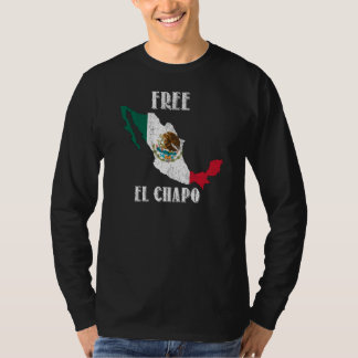 T-shirt Longue douille de bandit libre d'EL Chapo