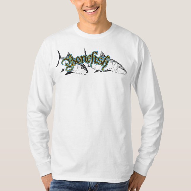 T-shirt Longue douille de Bonefish (Devant)