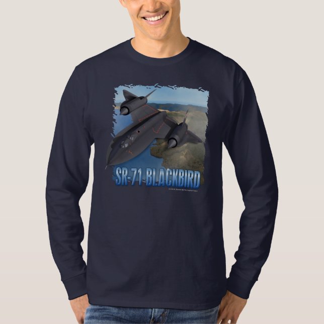 T-shirt Longue douille du merle SR-71 (Devant)