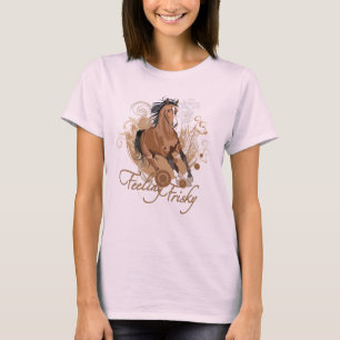 T-shirt Longue douille se sentante de dames vives