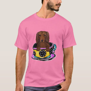 T-shirt Longue Doxie aux Cheveux Rouges