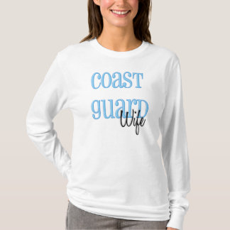 T-shirt Longue épouse de la garde côtière de douille