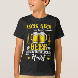 T-shirt Longue Glace Froide Bière Ne M'A Jamais Broyé Le C