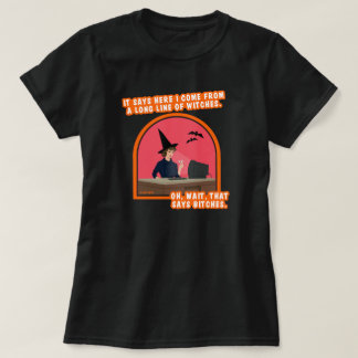 T-shirt Longue ligne de sorcières.