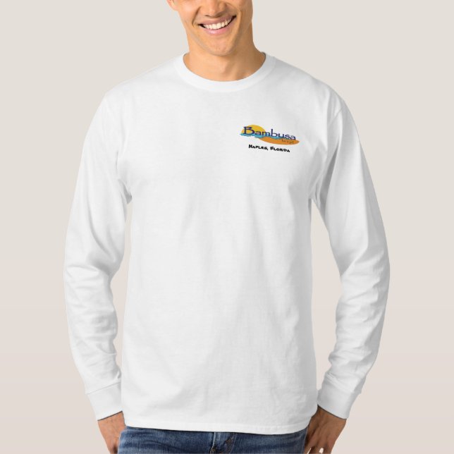 T-shirt Longue pièce en t de douille de Bambusa (Devant)