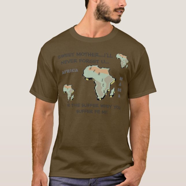 T-SHIRT LONGUE PIÈCE EN T DE DOUILLE DE MÈRE DOUCE VERTE (Devant)