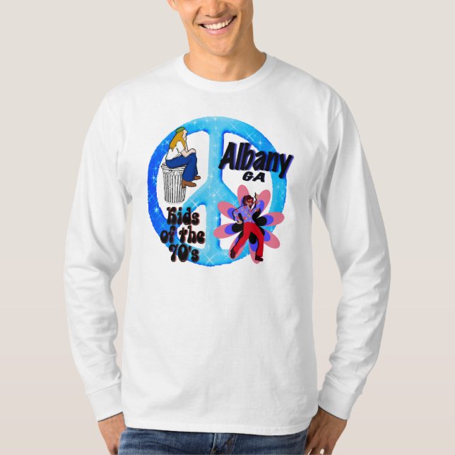 T-shirt Longue pièce en t de la douille KOT70s des hommes (Devant)