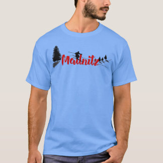 T-shirt Longue piste de ski de Mallnitz