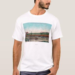 T-shirt Longues voies ferrées d'ouverture d'arbre