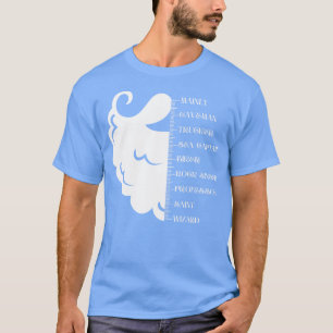 T-shirt Longueur de la barbe croissance et index graphique