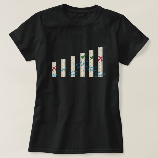 T-shirt Longueur des dirigeants préférences humoristiques (Design devant)