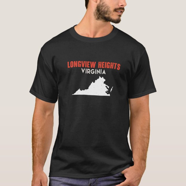 T-shirt Longview Heights Washington USA State America (Devant)