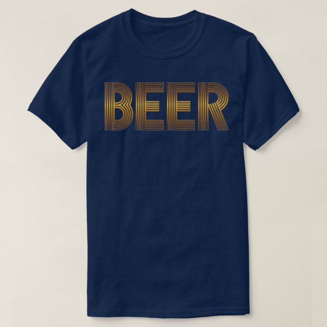 T-shirt Look Rétro Vintage de Bière (Design devant)