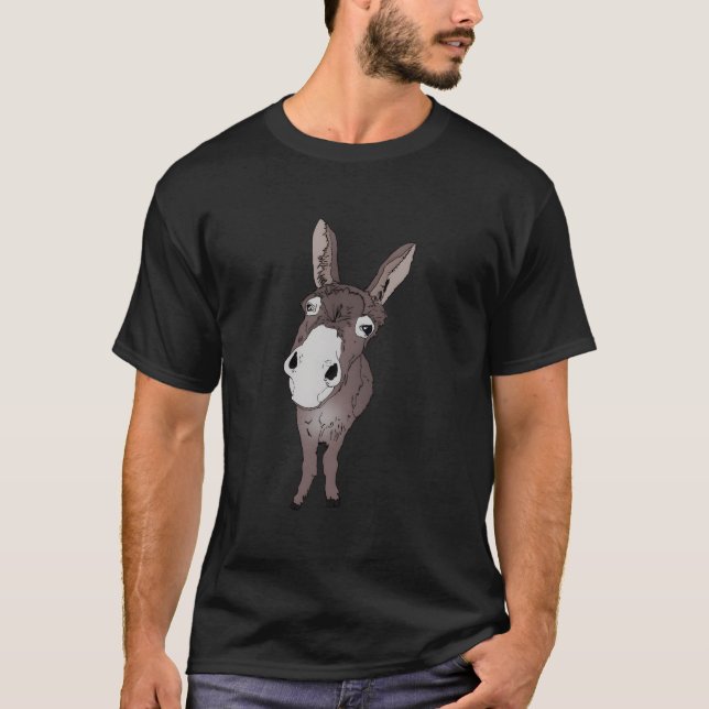 T-shirt Looking Donkey For Donkeys Horses (Devant)