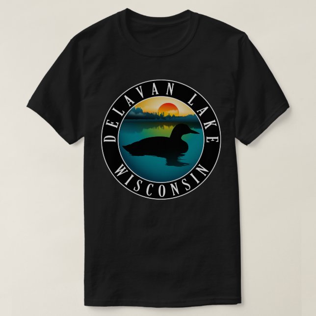T-shirt Loon de Delavan Lake Wisconsin (Design devant)