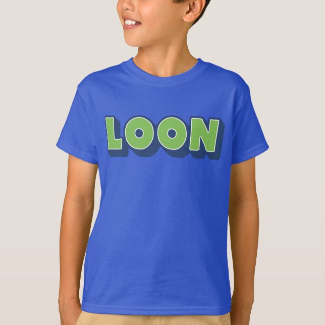 T-shirt Loon, Dialecte dorique, Garçon, Ecosse (Devant)