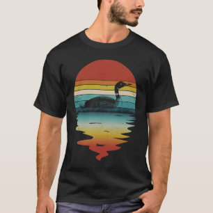 T-shirt Loon Lake Loon oiseau Vintage