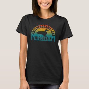 T-shirt Loon Sunset du lac Shishebogama Nord du Wisconsin