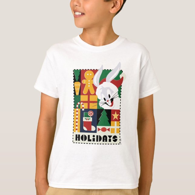 T-shirt LOONEY TUNES™ BUGS BUNNY™ Holidays Badge (Devant)