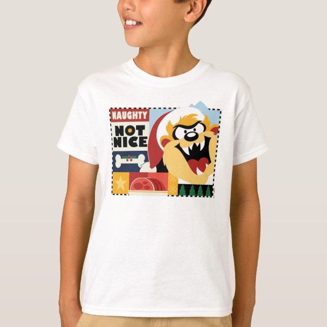 T-shirt LOONEY TUNES™ TAZ™ Naughty Not Nice (Devant)
