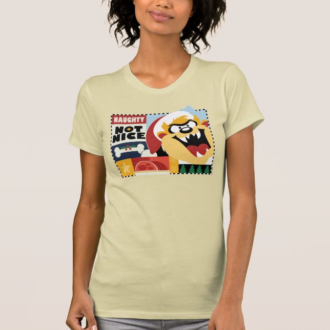 T-shirt LOONEY TUNES™ TAZ™ Naughty Not Nice (Devant)