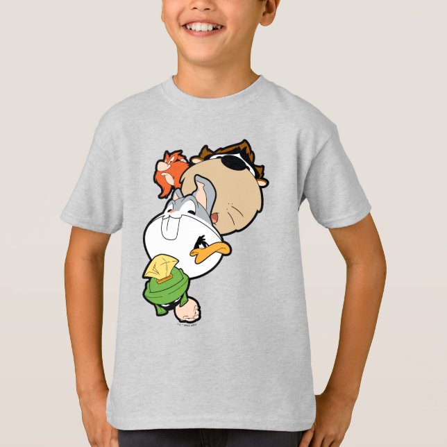 T-shirt LOONEY TUNES™ Têtes massives stylisées (Devant)