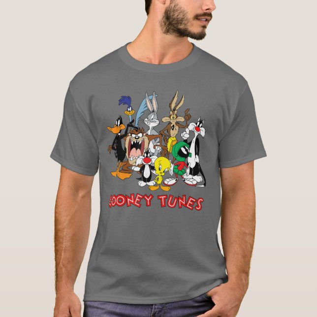 T-shirt Looneyunes All Characters friend (Devant)