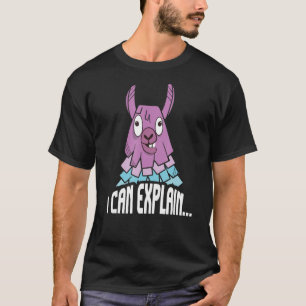 T-shirt Loot Llama Je Peux Expliquer I Animal I Gaming I V