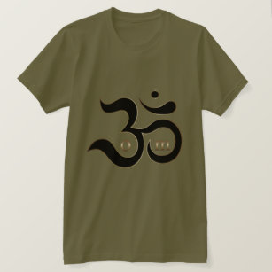 T-shirt L'or de symbole de l'OM Aum de zen scintille