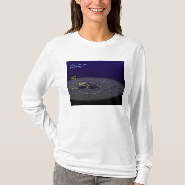 T-shirt L'orbite de l'objet binaire Kuiper Belt (Devant)