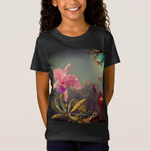 T-Shirt L'orchidée de Cattleya et trois colibris Heade