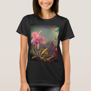 T-shirt L'orchidée de Cattleya et trois colibris Heade