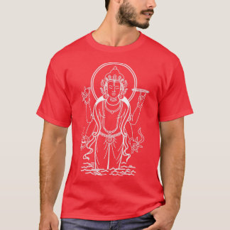 T-shirt Lord Dhanvantari avec les yeux fermés