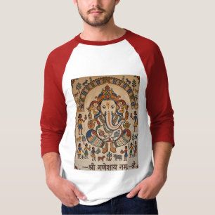 T-shirt lord genesh art folklorique traditionnel TSHART