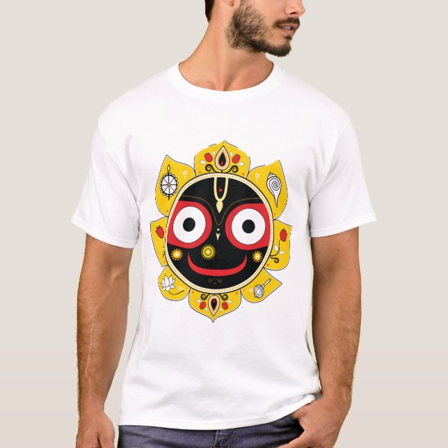 T-shirt Lord Jagannath Face Hindu Deity Spiritual (Devant)