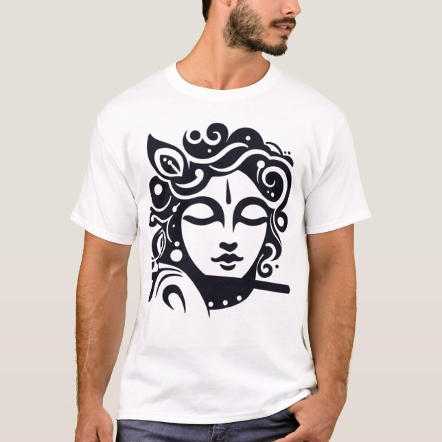 T-shirt Lord Krishna Face v2 (Devant)