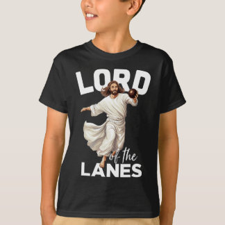 T-shirt Lord Lanes Funny Christian Christ Gutter Bowling L