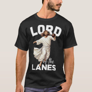 T-shirt Lord Lanes Funny Christian Christ Gutter Bowling L