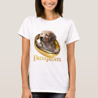 T-shirt Lord of the Tras - Funny beige Labrador chiot