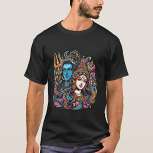 T-shirt Lord Shiva Durga Hindu Dieu Mahadeva Goddes