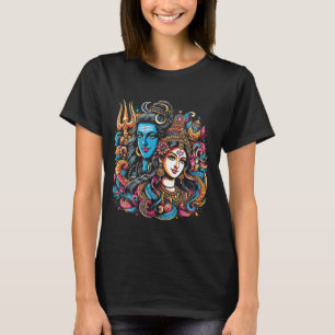 T-shirt Lord Shiva Durga Hindu Dieu Mahadeva Goddes