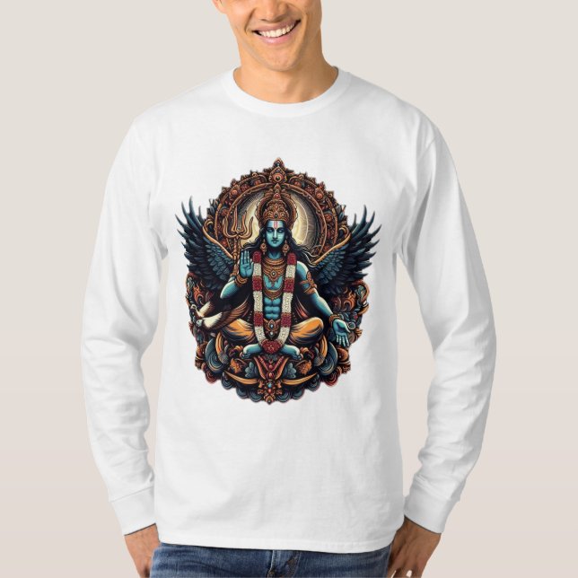 T-shirt Lord Vishnu : Le Durable Multiversal" (Devant)