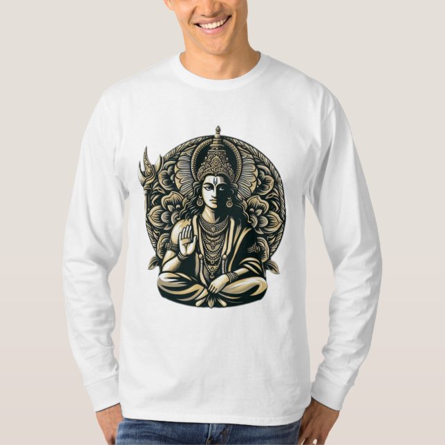 T-shirt Lord Vishnu : Le Durable Multiversal" (Devant)