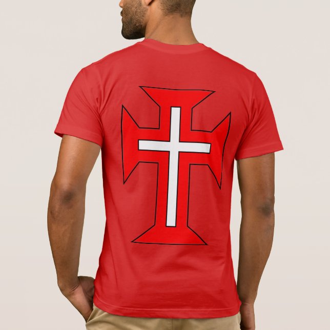 T-shirt L'Ordre Militaire du Christ Croix sur le dos (Dos)